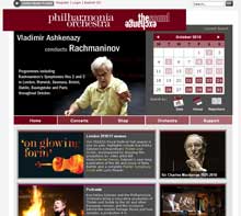 philharmonia livesite website